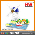 Design inovador Dutch Windmill Architectural Series Blocks Tijolos de montagem Brinquedos